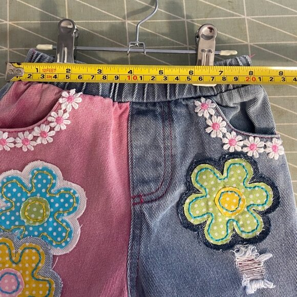 🌸 Hand-Embroidered Toddler Jeans (Size 12–18 Months) 🌸 NWT - Picture 12 of 16